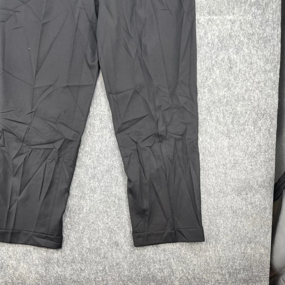Kirkland Signature Pants Mens 34x30 Black Made In Italy Pleated Dress Trousers